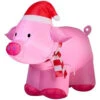 Home Accents Holiday 35.83 In. W X 26.77 In. D X 31.89 In. H Lighted Inflatable Outdoor Pig-36830 206950656 -Christmas Decoration Store home accents holiday 3583 in w x 2677 in d x 3189 in. h lighted inflatable outdoor pig