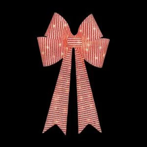 Home Accents Holiday 36 in. Pre-Lit Red/White Striped Tinsel Bow-TY339-1314-0 205983399 Home Accents Holiday 36 In. Pre-Lit Red/White Striped Tinsel Bow-TY339-1314-0 205983399 -Christmas Decoration Store home accents holiday 36 in. pre lit redwhite striped tinsel bow ty339 1314 0