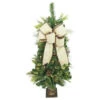 Home Accents Holiday 4 Ft. Pre-lit Nature Inspired Artificial Christmas Porch Tree With Burlap Bow And 50 Clear Lights-CHZH3811645THY 206771136 1 Home Accents Holiday 4 Ft. Pre-lit Nature Inspired Artificial Christmas Porch Tree With Burlap Bow And 50 Clear Lights-CHZH3811645THY 206771136 -Christmas Decoration Store home accents holiday 4 ft. pre lit nature inspired artificial christmas porch tree with