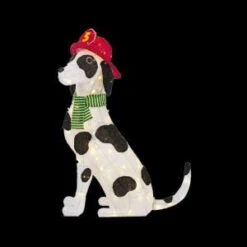 Home Accents Holiday 40 In. LED Lighted Tinsel Fire Dog-TY507-1614-1 206963132