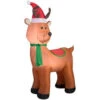 Home Accents Holiday 41.34 In. W X 22.84 In. D X 72.05 In. H Lighted Inflatable Reindeer With Santa Hat-39418 206950397 -Christmas Decoration Store home accents holiday 4134 in w x 2284 in d x 7205 in. h lighted inflatable reindeer wit