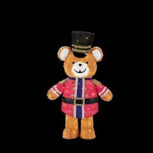 Home Accents Holiday 49 in. LED Lighted Tinsel Teddy Bear Soldier-TY346-1314 206954368 Home Accents Holiday 49 In. LED Lighted Tinsel Teddy Bear Soldier-TY346-1314 206954368 -Christmas Decoration Store home accents holiday 49 in. led lighted tinsel teddy bear soldier ty346 1314