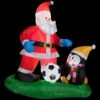 Home Accents Holiday 5 Ft. Inflatable Santa Soccer Scene-88539 205080916 -Christmas Decoration Store home accents holiday 5 ft. inflatable santa soccer scene 88539