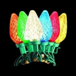 Home Accents Holiday 50-Light LED C9 2-Function Warm White Or Multi-Color Light Set-TY1190-1415 205092260