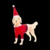 Home Accents Holiday 52 In. Pre-Lit Brown Fuzzy Dog With Red Santa Coat-TY254-1514-0 205983390 -Christmas Decoration Store home accents holiday 52 in. pre lit brown fuzzy dog with red santa coat ty254 1514 0
