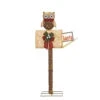 Home Accents Holiday 52 In. Pre-Lit Burlap Owl On Mailbox-TY494-1514 205928340 -Christmas Decoration Store home accents holiday 52 in. pre lit burlap owl on mailbox ty494 1514