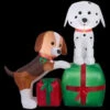 Home Accents Holiday 59.84 In. W X 31.10 In. D X 59.84 In. H Lighted Inflatable Puppies Gift Scene-39460 206950646 1 Home Accents Holiday 59.84 In. W X 31.10 In. D X 59.84 In. H Lighted Inflatable Puppies Gift Scene-39460 206950646 -Christmas Decoration Store home accents holiday 5984 in w x 3110 in d x 5984 in. h lighted inflatable puppies gift