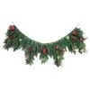 Home Accents Holiday 6 Ft. LED Pre-lit Jolly Artificial Mantel Garland With 50 Battery-Operated Warm-white Lights-CHZH17616102THY 206771190 -Christmas Decoration Store home accents holiday 6 ft. led pre lit jolly artificial mantel garland with 50 battery