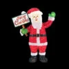 Home Accents Holiday 60 In. LED Lighted Tinsel Santa With Merry Christmas Sign-TY132-1614-1 206954435 -Christmas Decoration Store home accents holiday 60 in. led lighted tinsel santa with merry christmas sign ty132 16