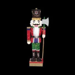 Home Accents Holiday 65 In. LED Lighted Tinsel Nutcracker With Axe-TY390-1414 206954215