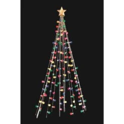 Home Accents Holiday 7 Ft. Cone Tree With 105 Multi-Color Lights-TY171-1218 202725340