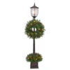 Home Accents Holiday 7 Ft. Pre-Lit Lantern Post Artificial Tree With Berry, Pinecone And Twig-16HD0121 206768359 -Christmas Decoration Store home accents holiday 7 ft. pre lit lantern post artificial tree with berry pinecone and