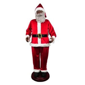Home Accents Holiday 72 in. Animated Ethnic Santa-6230-72519 206954037 Home Accents Holiday 72 In. Animated Ethnic Santa-6230-72519 206954037 -Christmas Decoration Store home accents holiday 72 in. animated ethnic santa 6230 72519