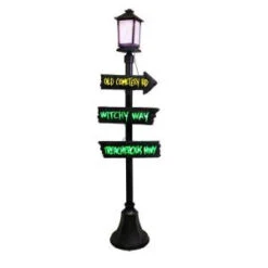 Home Accents Holiday 72 In. Halloween Lamppost With Mystery Light Effect-6329-72202 206763021