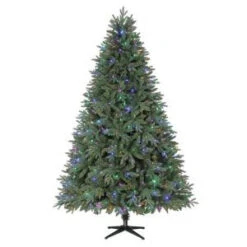 Home Accents Holiday 7.5 Ft. Harrison Fir Quick-Set Artificial Christmas Tree With 550 Color Choice LED Lights And Remote Control-TG76P3945D01 205915413