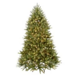 Home Accents Holiday 7.5 Ft. Pre-Lit Dunhill Fir Hinged Artificial Christmas Tree With Clear Lights-DUH-75LO 202214961