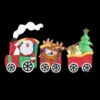 Home Accents Holiday 75.5 In. LED Lighted Tinsel Santa With Train Set-TY500-1514 206954473 -Christmas Decoration Store home accents holiday 755 in. led lighted tinsel santa with train set ty500 1514