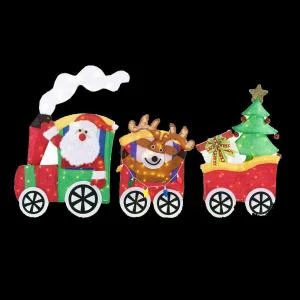 Home Accents Holiday 75.5 in. LED Lighted Tinsel Santa with Train Set-TY500-1514 206954473 Home Accents Holiday 75.5 In. LED Lighted Tinsel Santa With Train Set-TY500-1514 206954473 -Christmas Decoration Store home accents holiday 755 in. led lighted tinsel santa with train set ty500 1514
