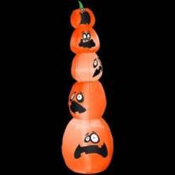 Home Accents Holiday 8 Ft. - Airblown Lighted Stacked Pumpkins-63375X 203462195