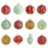 Home Accents Holiday 80 Mm Winter Tidings Assortment Ornament (12-Count)-HEGL21WT 207045465