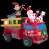 Home Accents Holiday 83.86 In. W X 40.16 In. D X 68.50 In. H Lighted Inflatable Santa's Fire Truck Scene-39466 206950185 -Christmas Decoration Store home accents holiday 8386 in w x 4016 in d x 6850 in. h lighted inflatable santa39s fir