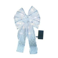 Home Accents Holiday 9 In. Silver Ribbon Bow-EB03-2W006-A1 206951345