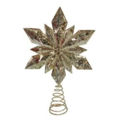 Home Accents Holiday 9.5 In. Gold Star Christmas Tree Topper-16734198B 206950288