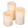 Home Accents Holiday Flameless Timer Pillar Bisque Color Candles With Wavy Edge (Count Of 3)-1650574HD 202331635 -Christmas Decoration Store home accents holiday flameless timer pillar bisque color candles with wavy edge count o