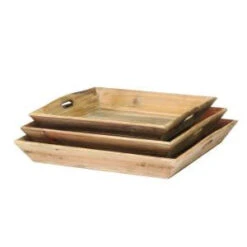 Home Decorators Collection Reclaimed Wood Trays (Set Of 3)-9306200950 206461201
