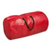 Honey-Can-Do Red With Green Handles Tree Storage Bag-SFT-01316 203215533 1 Honey-Can-Do Red With Green Handles Tree Storage Bag-SFT-01316 203215533 -Christmas Decoration Store honey can do red with green handles tree storage bag sft 01316