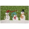 J & M Home Fashions Christmas Three Snowmen Vinyl Back Coco 18 In. X 30 In. Door Mat-70188 206639158 -Christmas Decoration Store j m home fashions christmas three snowmen vinyl back coco 18 in x 30 in. door mat 70188