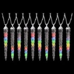 LightShow 10-Light LED Multi-Color Dancing Icicle Light-83136 202930522