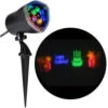 LightShow 11.81 In. Projection-Whirl-a-Motion-Happy Birthday (RGBY) Light Stake-49342 206832931 -Christmas Decoration Store lightshow 1181 in. projection whirl a motion happy birthday rgby light stake 49342