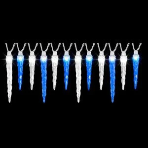 Lightshow 12-Light Icy Blue/White Icicle Synchro Lights-34958 205919572 Lightshow 12-Light Icy Blue/White Icicle Synchro Lights-34958 205919572 -Christmas Decoration Store lightshow 12 light icy bluewhite icicle synchro lights 34958