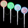 LightShow 18.11 In. Color Changing Pathway Peppermint Stakes (Set Of 4)-34986 206768271 -Christmas Decoration Store lightshow 1811 in. color changing pathway peppermint stakes set of 4 34986