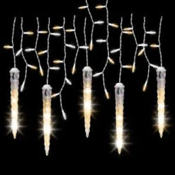 LightShow 5-Light Icicle Shooting Star Frozen Fire String Light Set-37694 205928262