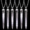LightShow 8-Light LED White Shooting Star Icicle Light Set-82063 202352490 -Christmas Decoration Store lightshow 8 light led white shooting star icicle light set 82063