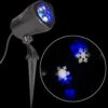 LightShow Blue And White Snowflake Projection Spotlight Stake-37405 205928088