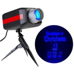 LightShow LED Projection Countdown To Christmas In Blue-12666 206768297