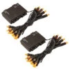 LumaBase 10 Ft. 25-Light Orange Battery Operated String Lights (Set Of 2)-66202 206456918 -Christmas Decoration Store lumabase 10 ft. 25 light orange battery operated string lights set of 2 66202