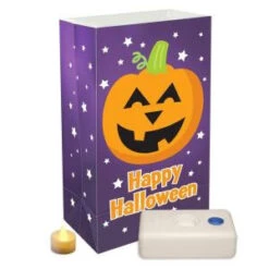 Lumabase Battery Operated Pumpkin Luminaria Kit (12-Piece)-82436 205494215
