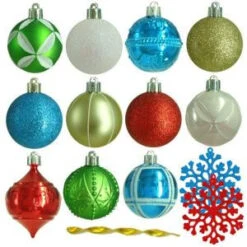 Martha Stewart Living 2.3 In. Alpine Holiday Shatter-Resistant Ornament (101-Count)-HE-625 206953572