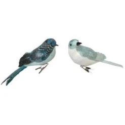 Martha Stewart Living 3 In. W Snowy Bird Clip On Christmas Ornaments (Set Of 2)-9757100410 300247538