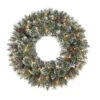 Martha Stewart Living 30 In. Frosted Pine Artificial Wreath With 50 Clear Lights-SPN-W-158/50C1 204007687 -Christmas Decoration Store martha stewart living 30 in. frosted pine artificial wreath with 50 clear lights spn w
