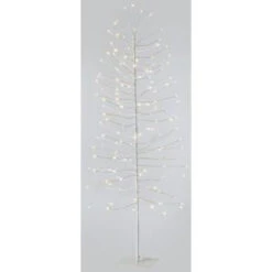 Martha Stewart Living 4 Ft. Pre-Lit LED White Lighted Artificial Christmas Tree-9783900410 300259462