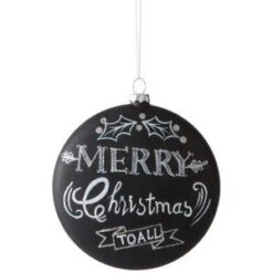 Martha Stewart Living 4.75 In. Collectible Chalkboard Christmas Ornament-9736000210 300265677