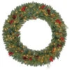 Martha Stewart Living 48 In. Winslow Artificial Wreath With 120 Clear Lights-GD40P4598C00 205915360 -Christmas Decoration Store martha stewart living 48 in. winslow artificial wreath with 120 clear lights gd40p4598c
