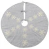 Martha Stewart Living 52 In. Snowflake Christmas Tree Skirt-9717600250 300274297 -Christmas Decoration Store martha stewart living 52 in. snowflake christmas tree skirt 9717600250