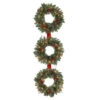 Martha Stewart Living 60 In. Winslow 3-Ring Artificial Wreath With 25 Clear Lights-GD18P4598C00 205983381 -Christmas Decoration Store martha stewart living 60 in. winslow 3 ring artificial wreath with 25 clear lights gd18