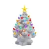 Mr. Christmas 10 In. White Nostalgic Christmas Tree With LED's-17379 207213080 -Christmas Decoration Store mr christmas 10 in. white nostalgic christmas tree with led39s 17379